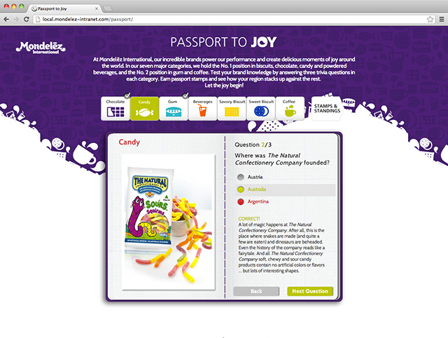 Mondelez Passport Site