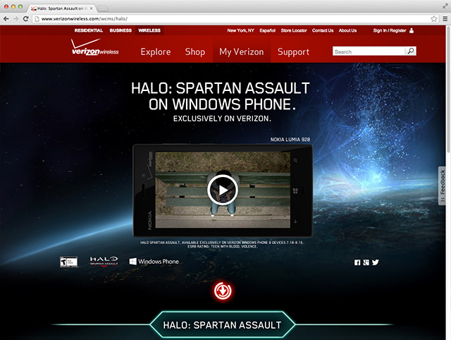 Verizon Halo Windows Video