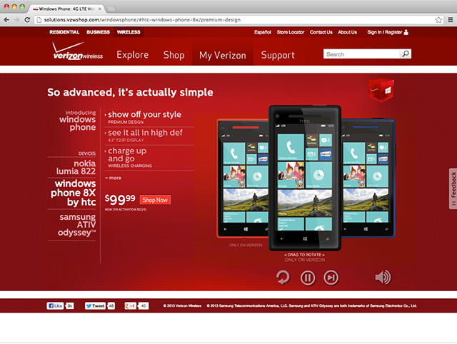 Verizon Windows Site